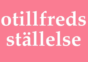 Synonym otillfredsställelse