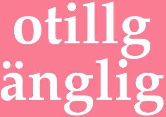 Synonym otillgänglig