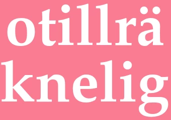 Synonym otillräknelig