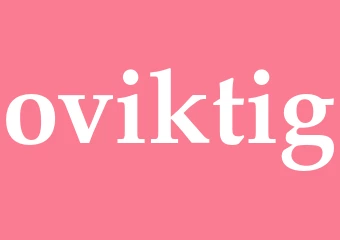 Synonym oviktig