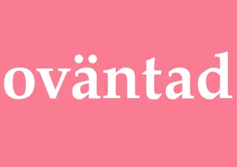 Synonym oväntad
