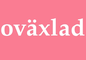 Synonym oväxlad