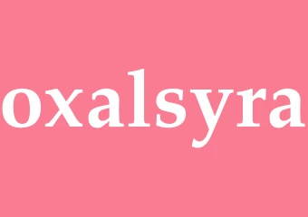 Synonym oxalsyra
