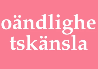 Synonym oändlighetskänsla