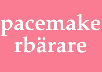 Synonym pacemakerbärare