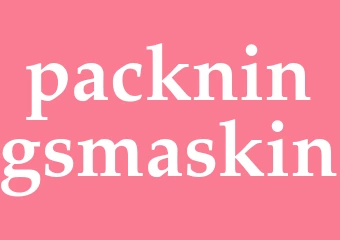 Synonym packningsmaskin