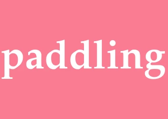 Synonym paddling