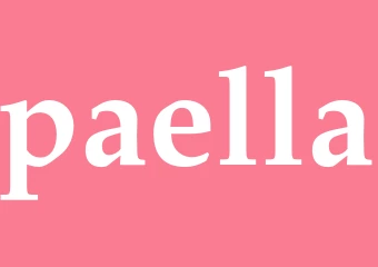 Synonym paella