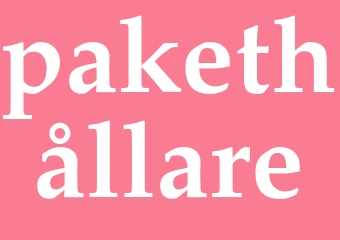 Synonym pakethållare