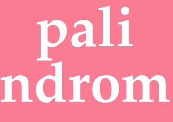 Synonym palindrom