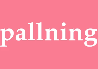 Synonym pallning