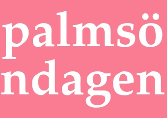Synonym palmsöndagen