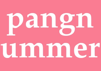 Synonym pangnummer