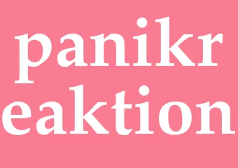 Synonym panikreaktion