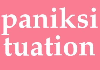 Synonym paniksituation