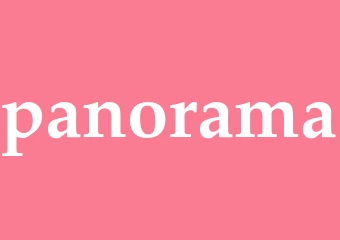 Synonym panorama