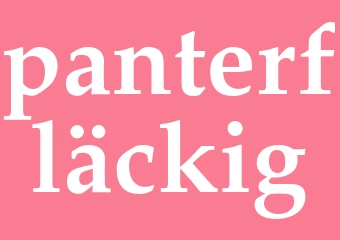 Synonym panterfläckig