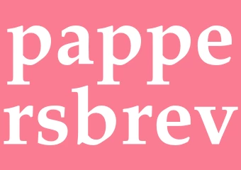 Synonym pappersbrev