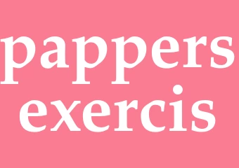 Synonym pappersexercis