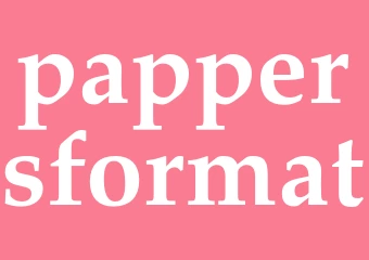 Synonym pappersformat