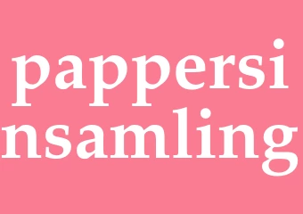 Synonym pappersinsamling