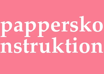 Synonym papperskonstruktion