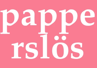 Synonym papperslös