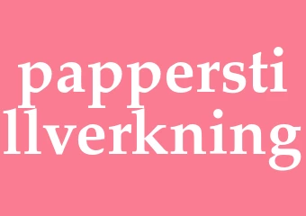 Synonym papperstillverkning