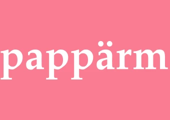 Synonym pappärm