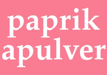 Synonym paprikapulver