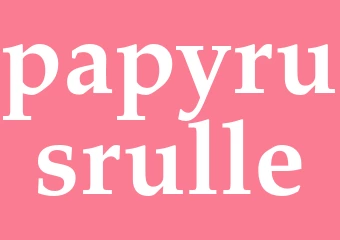 Synonym papyrusrulle