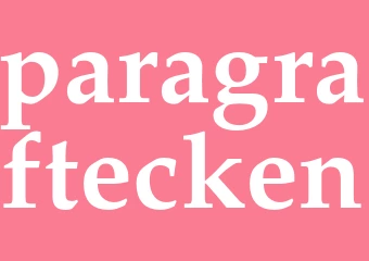 Synonym paragraftecken