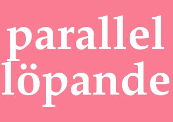 Synonym parallellöpande