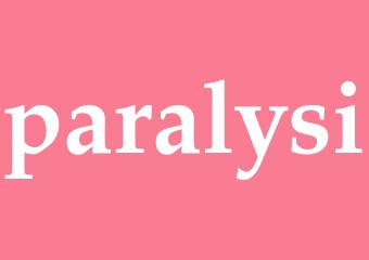 Synonym paralysi