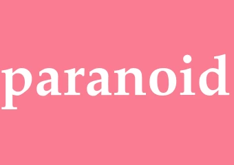 Synonym paranoid