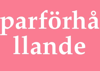 Synonym parförhållande