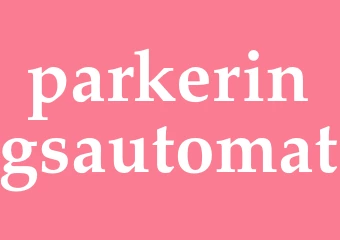 Synonym parkeringsautomat