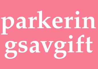 Synonym parkeringsavgift