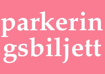 Synonym parkeringsbiljett