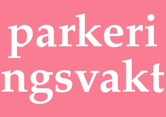 Synonym parkeringsvakt