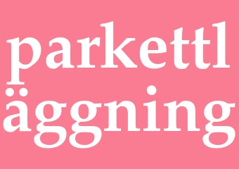 Synonym parkettläggning