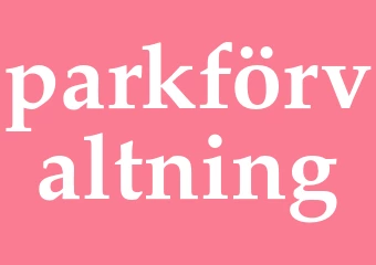Synonym parkförvaltning