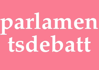 Synonym parlamentsdebatt