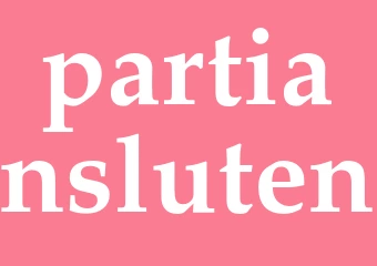 Synonym partiansluten