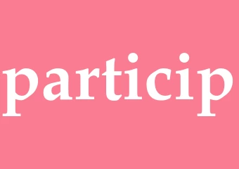 Synonym particip