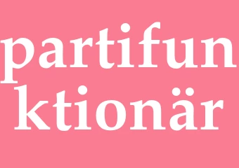 Synonym partifunktionär