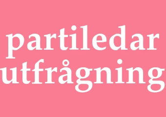 Synonym partiledarutfrågning