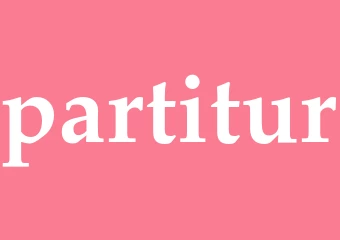 Synonym partitur