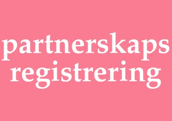 Synonym partnerskapsregistrering