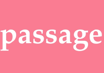 Synonym passage